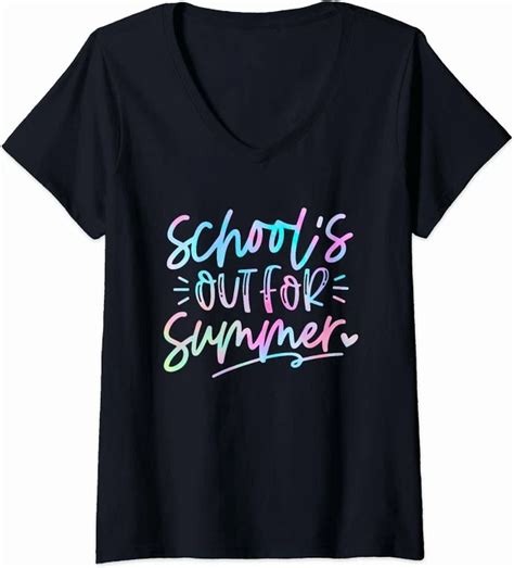 Hot Trending Kiraa Tee With Tie Dye Last Day Of School Schools Out For Summer Tshirt Walmart