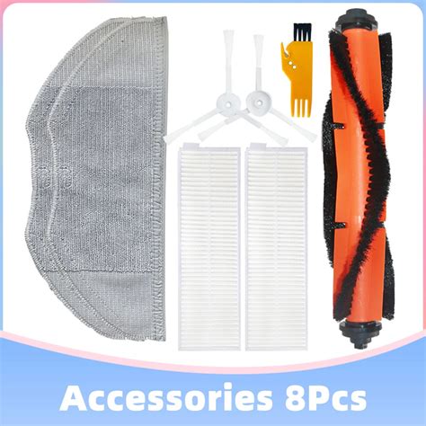 Main Brush Side Filter Mop Cloth Set For Mijia G Mjstg Vacuum Cleaner