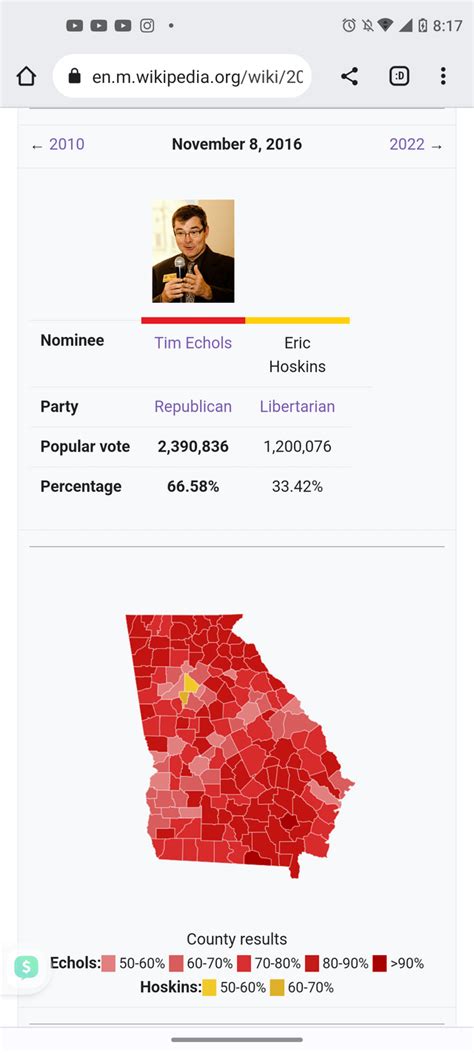 Added a county map to one of the 2016 Georgia state elections.This took ...