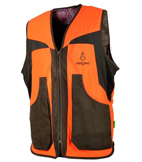 Gilet Chasse Reversible Orange Camo Forest Somlys Achat Vente Pas