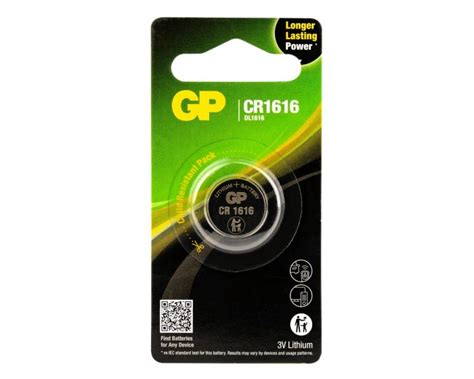 GP Lithium Knoopcel CR1616 Blister 1