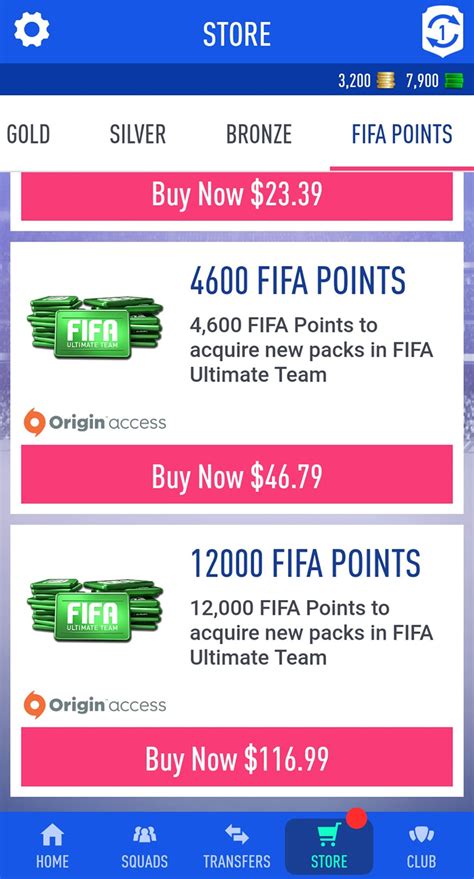 Fifa Web App Points Kaufen Fifa Fehler Liess Spieler Packs Nur