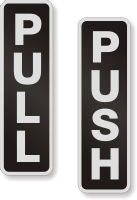 Push Pull Labels For Doors