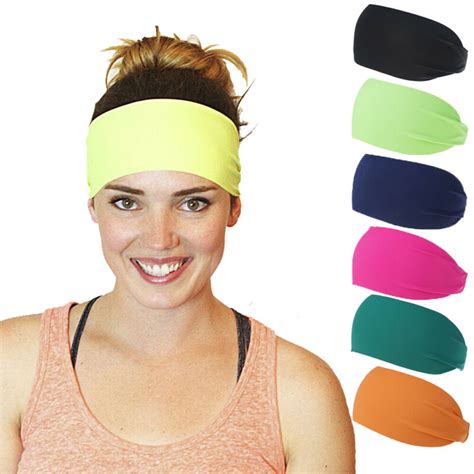 Sport Haarband Elastische Brede Blend Yoga Oefenin Grandado