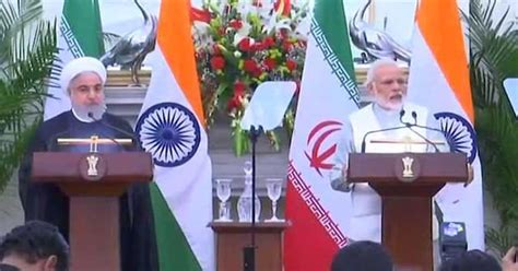 India Iran Sign 9 Agreements Focus On Chabahar Port