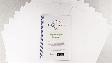 Paper Sample Booklet Spread- 16-9 - DocuNet Corporation