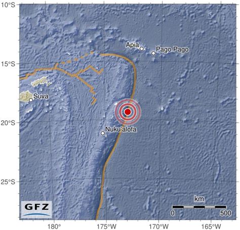 Tonga Erdbeben Mw Bei Tonga Am Vulkane Net Newsblog