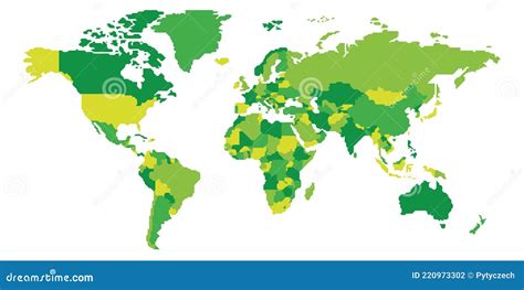 Mapa Mundial De Frontera Suave Simplificado Ilustraci N Del Vector