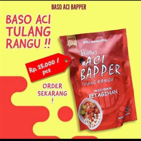 Jual Baso Aci Bapper Tulang Rangu Original Shopee Indonesia