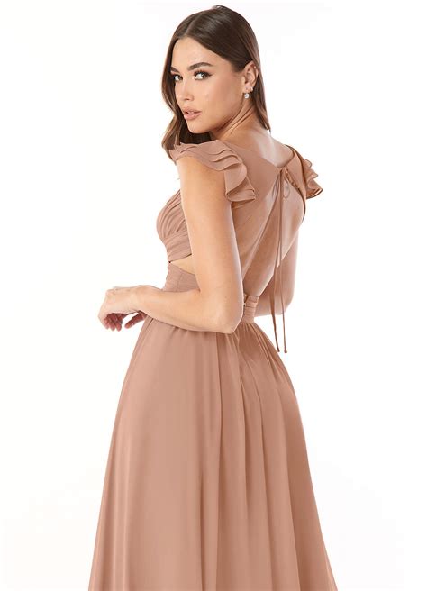 Champagne Rose Azazie Kasia Bridesmaid Dresses Azazie