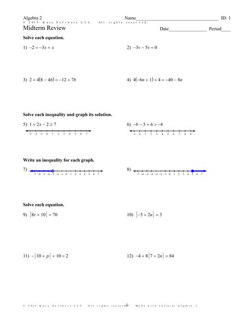 Kuta Software Infinite Algebra Answers Solving Systems Of Equations