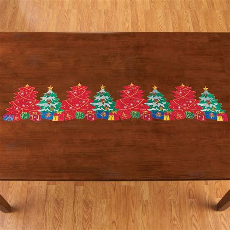 Christmas Tree Festive Table Linens | Collections Etc.