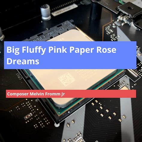 Big Fluffy Pink Paper Rose Dreams Composer Melvin Fromm JrMelvin Fromm