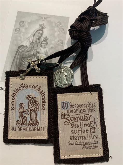 Brown Scapular with Medals - Our Sorrowful Mother's Ministry