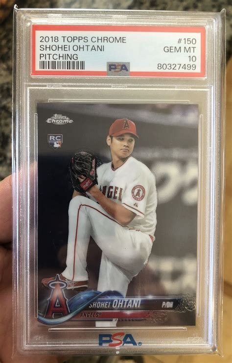 2018 Topps Chrome SHOHEI OHTANI PSA 10 X4 Lot Gem 150 1st Rookie