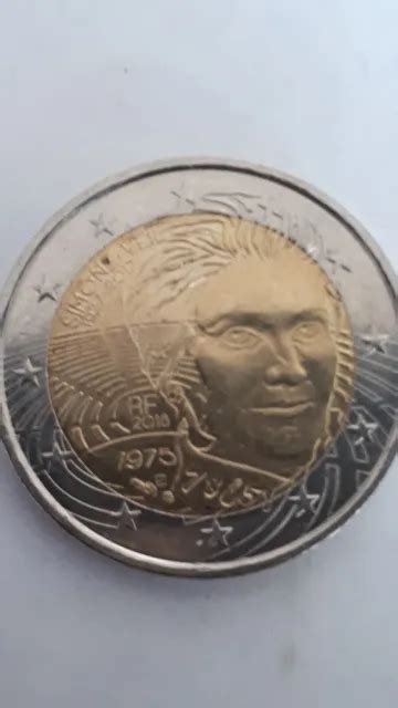 PIECE DE 2 Euro Rare Simone Veil 1927 2017 Rf 2018 78 51 EUR 79 90