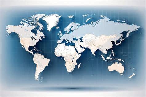 Premium Photo World Map On Transparent Background Vector Illustration