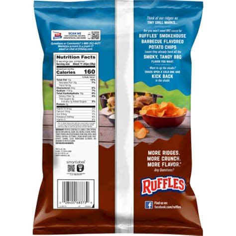 Ruffles® Smokehouse Barbecue Flavored Potato Chips 8 Oz Harris Teeter