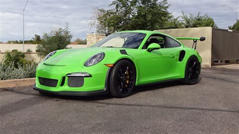 2016 Porsche 911 Gt3 Rs In Green Paint And Engine Sound On My Car Story