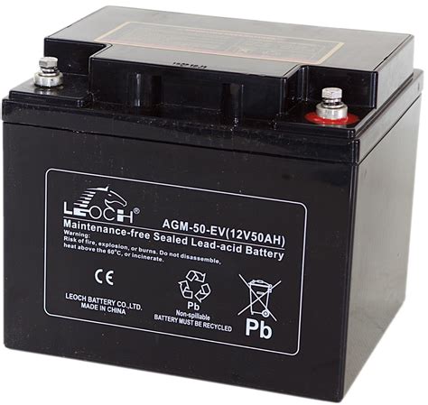 Leoch AGM 50 EV Mobility Battery 12V 50Ah