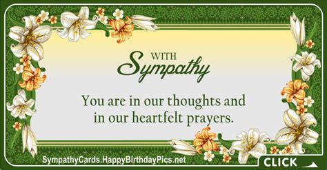 With Sympathy - You Are In Our Prayers - Sympathy Cards, Condolence ...