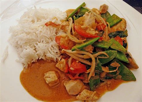 Thaicurry mit Hähnchenbrust und Kokosmilch Asiatische rezepte