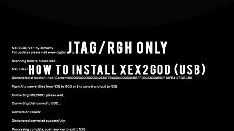 Jtag Rgh Tutorials How To Install And Use Xex2god Usb Download