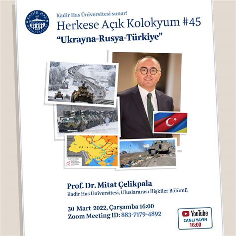 Herkese Açık Online Kolokyuma Prof Dr Mitat Çelikpala Konuk Oluyor