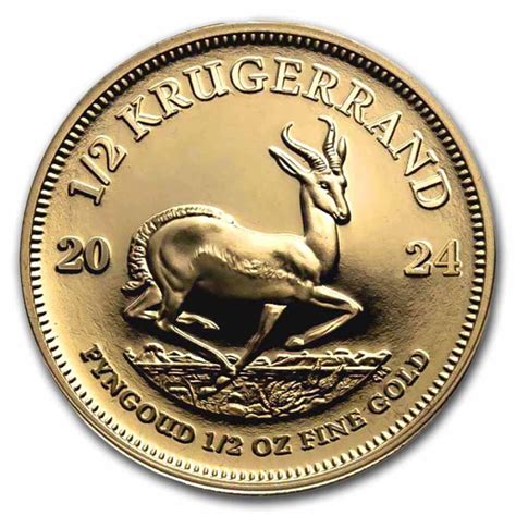 1 2 Unze Gold Krügerrand Südafrika 2024 BU Aurinum Online Münzenhan