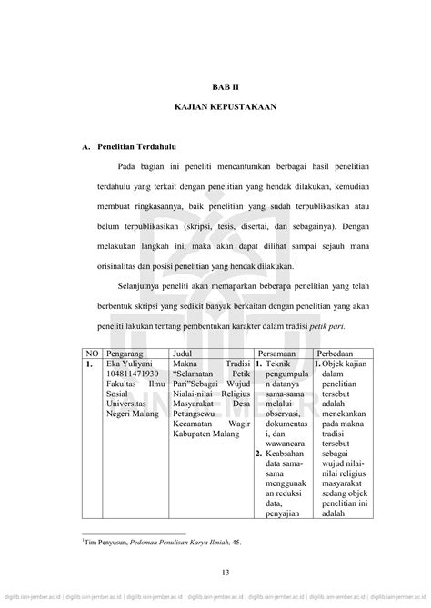 Contoh Penelitian Terdahulu Menggunakan Tabel Sinus IMAGESEE