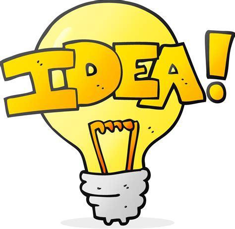 cartoon idea light bulb symbol 12296250 Vector Art at Vecteezy