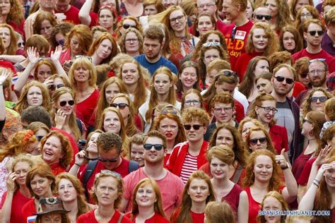 Festival Del Día De Los Pelirrojos En Breda Países Bajos