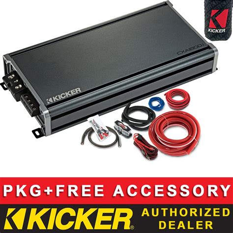 Kicker Cxa1800 1 Car Audio Subwoofer Class D 1ch Mono Amplifier 0awg Amp Kit 713034088509 Ebay