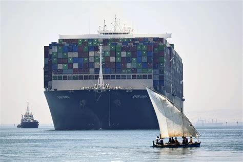 Suez Canal reportedly almost blocked again by cargo ship