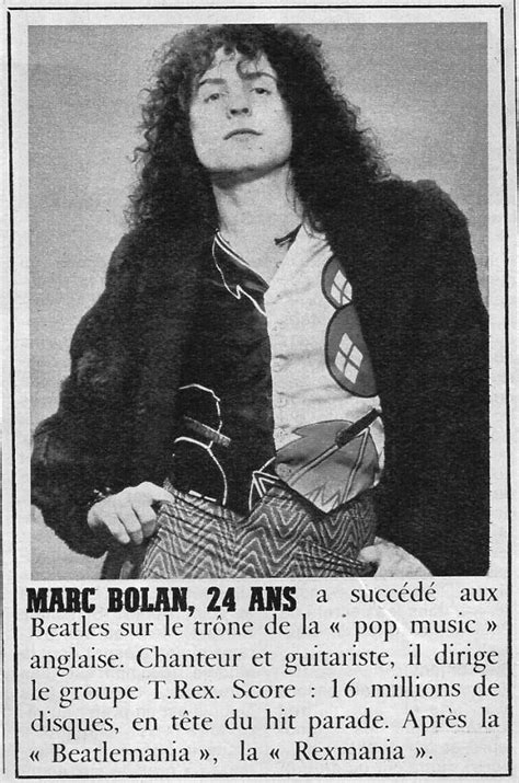 Paris Match 1203 Marc Bolan Glam Rock Marc