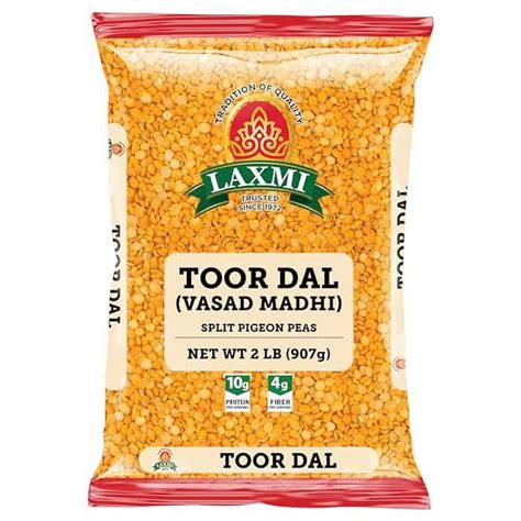 Laxmi Toor Dal Traditional Indian Split Yellow Peas 2lb Bag