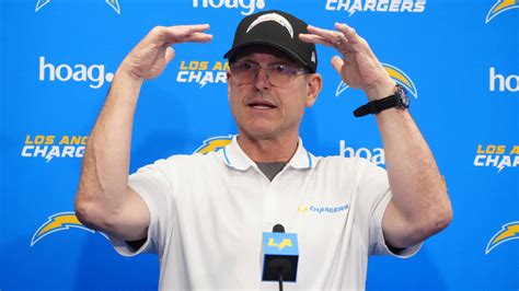 Chargers Hc Jim Harbaugh Delivers Offseasons Most Locked In Quote Yardbarker