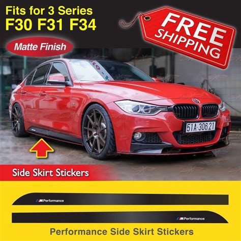 M Performance Side Skirt Sill Vinyl Decal Stickers For Bmw F F F