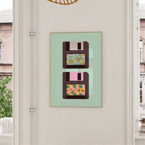 floppy disk art etsy