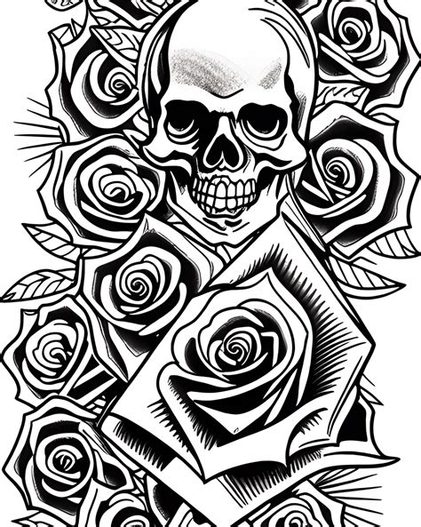 Create A Traditional Tattoo Flash Coloring Book · Creative Fabrica