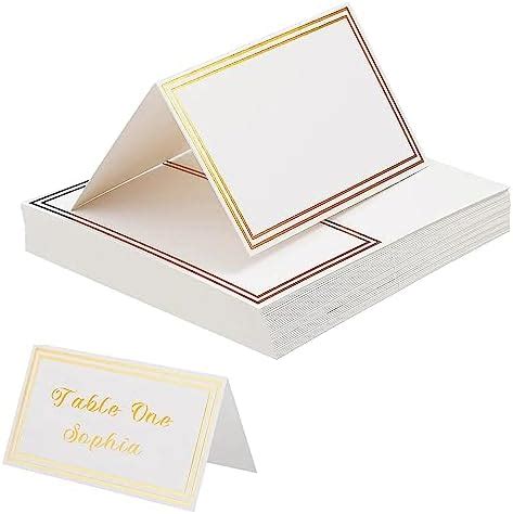 Pcs Whitetable Place Cards Wedding Name Cards Place Cards With Double