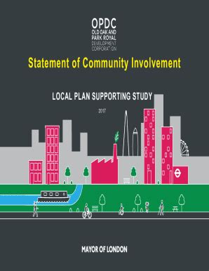 Fillable Online Statement Of Community Involvement For Planning Fax