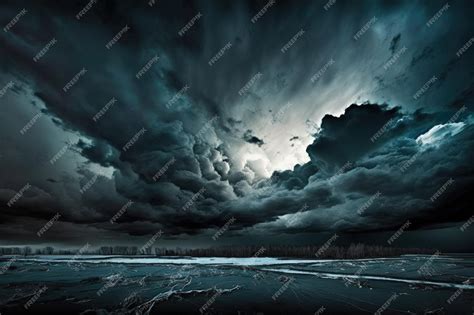 premium ai image dramatic sky   storm