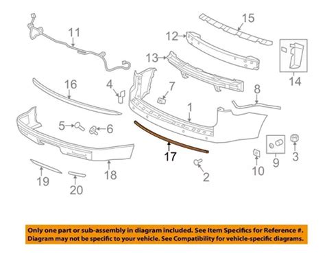 Gmc Acadia Moldura Fascia Trasera Meses Sin Intereses