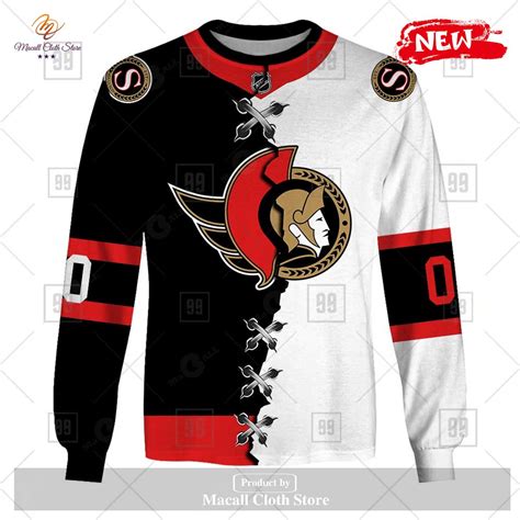 Personalized NHL Ottawa Senators Mix Color Jersey 2023 Hoodie ...