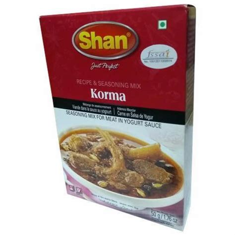 Shan Korma Masala Packaging 50 Gm At Rs 49 8 Pack In New Delhi ID