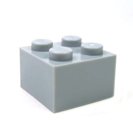 Lego Spare Parts Brick 2x2 (Light Bluish Gray)