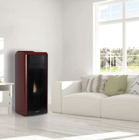 Termostufa A Pellet Laminox Carlotta Omnia Idro Lux Black Line Kw