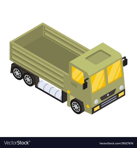 Army truck Royalty Free Vector Image - VectorStock