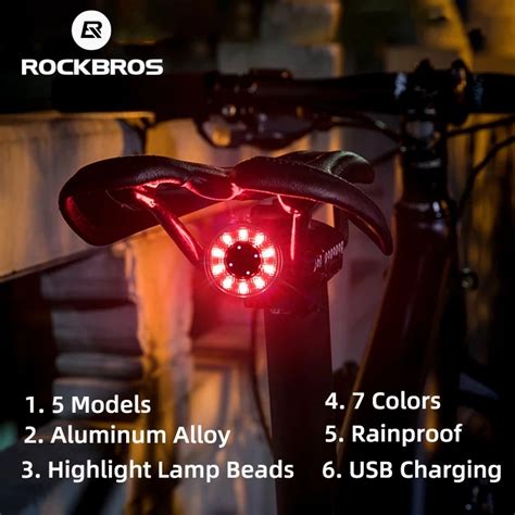 ROCKBROS Enqu Ter Arri Re LED Pour V Lo Recharge USB Pour VTT Lampe Q1